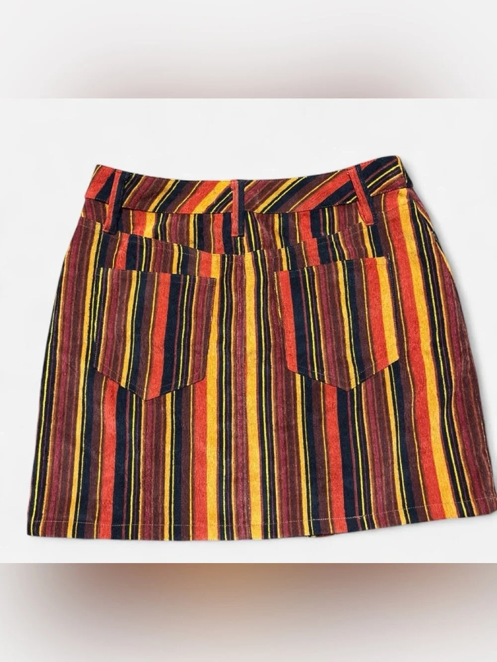 Altar'd State vertical striped mini skirt